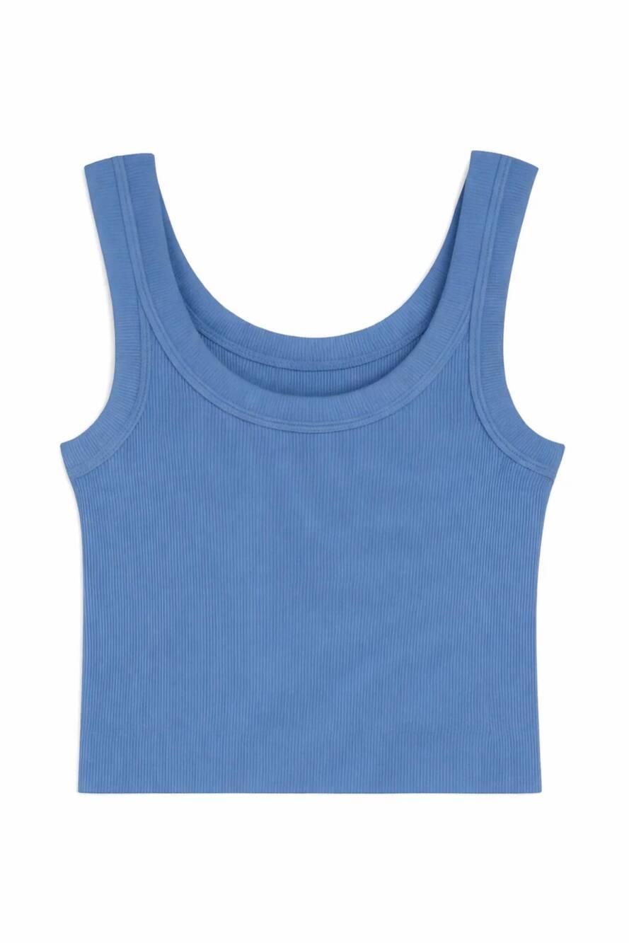 NEW KATIE J NYC tween livi 2.0 tank top in denim blue
